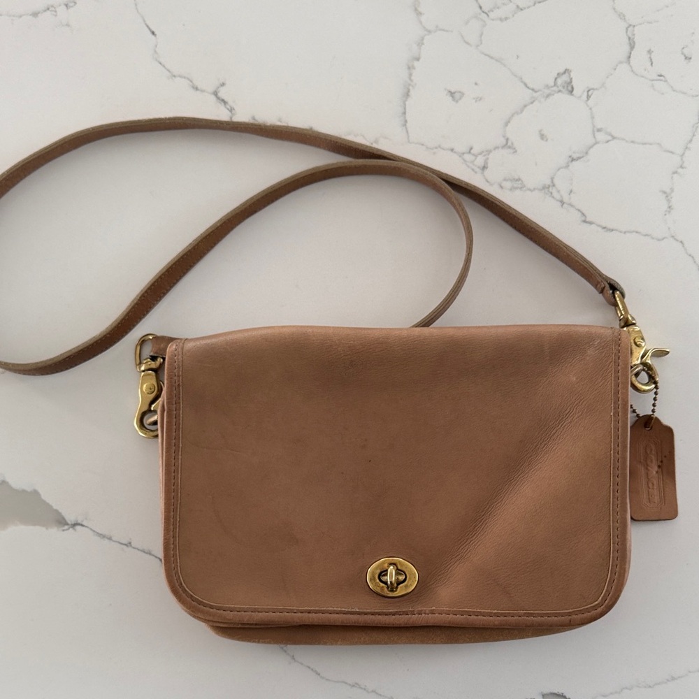 Coach Vintage Brown Crossbody Bag Penny Pocket